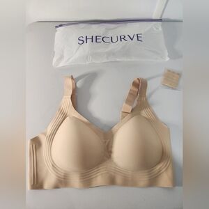 Shecurve Seamless Comfort Jelly Bra in Nude, Size 3XL, New